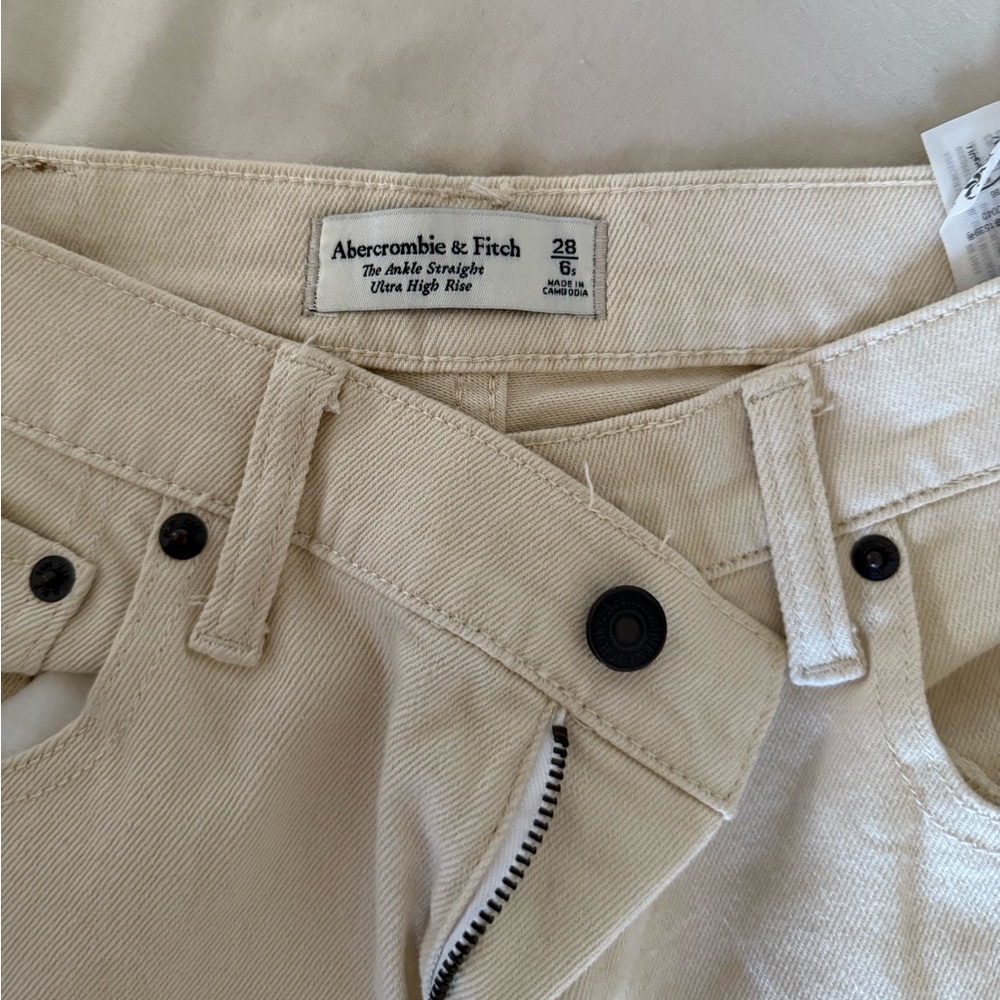 Abercrombie Ankle Straight High Rise Short